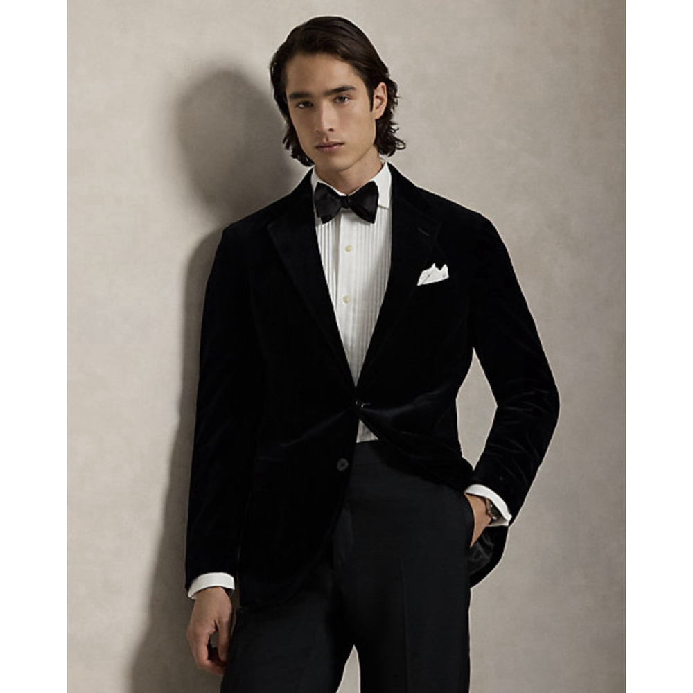 Polo Ralph Lauren Soft Tailored Fit Velvet Suit Jacket Blazer Men’s 38R Formal